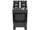 4 Stove Atlas Black Glass Table Monaco Glass Top Glass - Bivolt