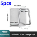 1/5/10/20pcs Stainless Steel Sink Sponge Rack For Sponge Steel Wire Ball Draining Paste Inner Wall Of The Sink Kitchen Supplies