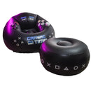 Gaming Inflatable Lazy Sofa Chair PVC Flocking Foldable Backrest Chair Bedroom Sofa with Slip-on Lunch Lounge Chair Set