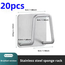 1/5/10/20pcs Stainless Steel Sink Sponge Rack For Sponge Steel Wire Ball Draining Paste Inner Wall Of The Sink Kitchen Supplies