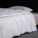 Hot Sale Dual Layer Comforter: 950FP Goose Down + 100% Silk Duvet, Connectable, Free Shipping
