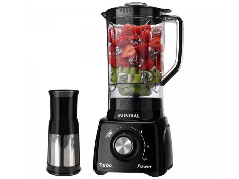 L-99 FB Preto Mondial Turbo Power Blender com 3 Velocidades Filtro 550W - 110V