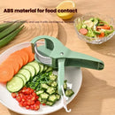 HooFun Kitchen Tools Stainless Steel Vegetable and Fruit Slicer Multi Functional Salad Slicer Kitchen Accessories