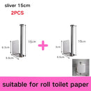 Stainless Steel Paper Towel Holder Self Adhesive Toilet Roll Paper Holder No Punching Kitchen Bathroom Lengthen Storage Rack