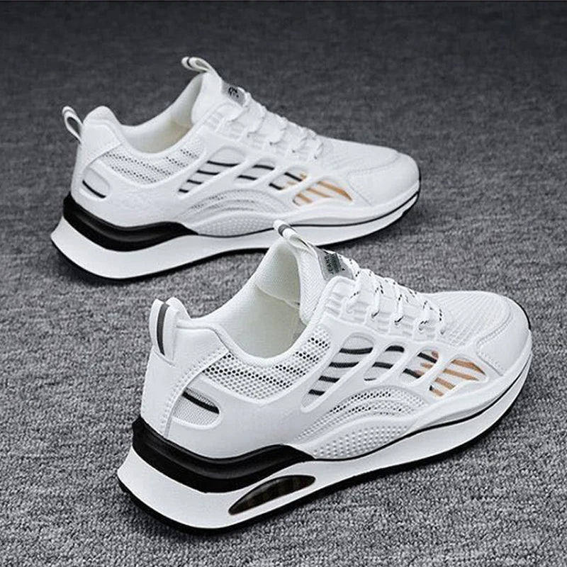 Fashion Men Sneakers Mesh Casual Shoes Lac-up Men Shoes Lightweight Vulcanize Shoes Walking Sneakers Zapatillas Hombre