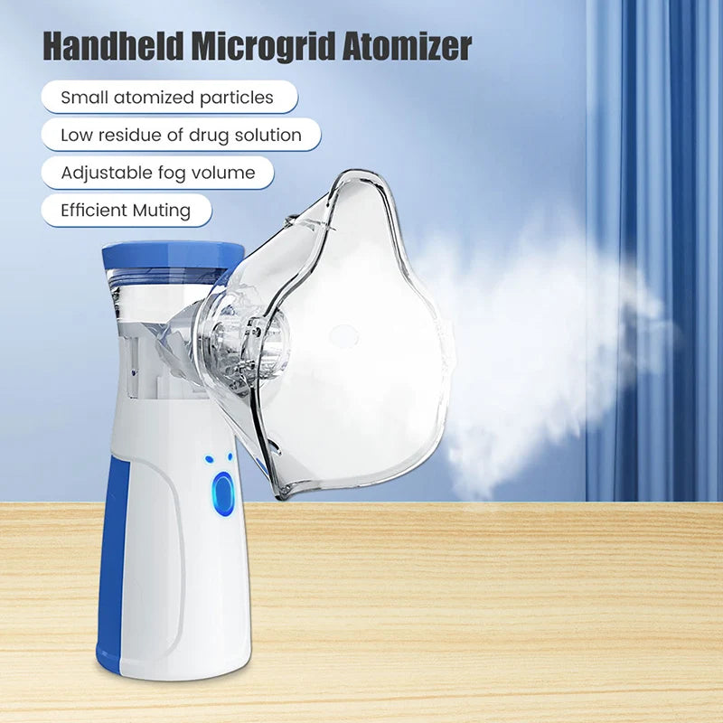 Hot Portable Inhale Nebulizer Mini Handheld Mesh Atomizer Silent Inalador Usb Autoclean Nebulizador Adult Automizer DropShipping