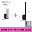 Stainless Steel Paper Towel Holder Self Adhesive Toilet Roll Paper Holder No Punching Kitchen Bathroom Lengthen Storage Rack