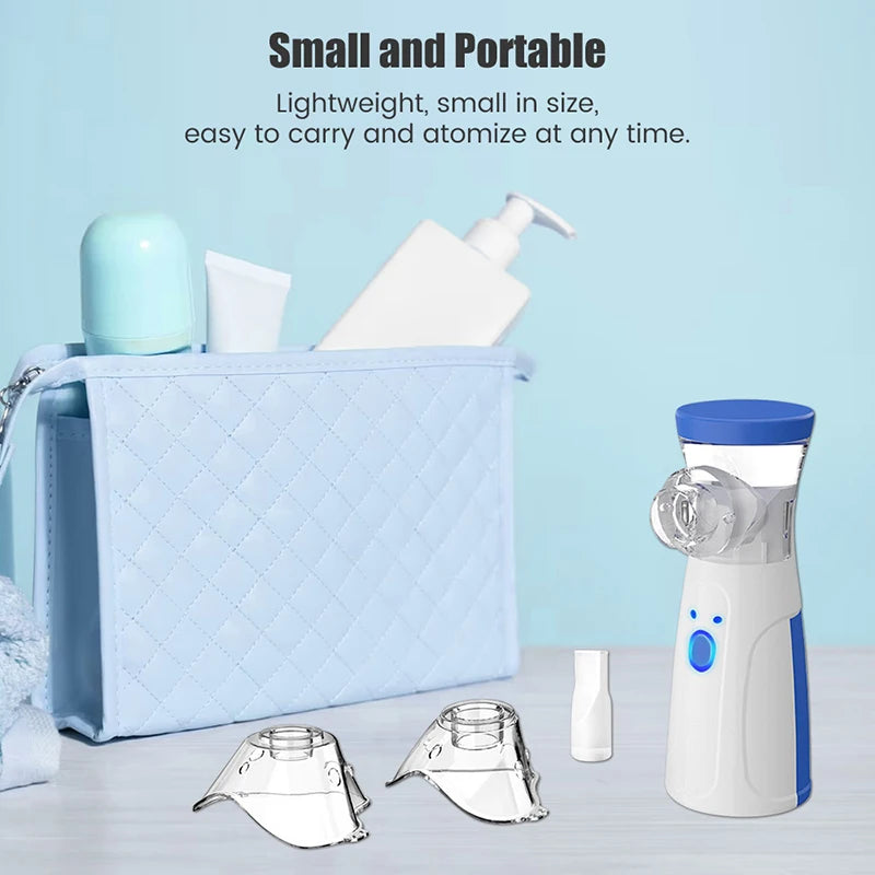 Hot Portable Inhale Nebulizer Mini Handheld Mesh Atomizer Silent Inalador Usb Autoclean Nebulizador Adult Automizer DropShipping