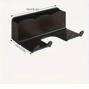 1pc Hair dryer storage rack, non perforated bathroom wall mounted bracket, bathroom air duct storage